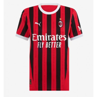 Fotbalové Dres AC Milan Malick Thiaw #28 Dámské Domácí 2024-25 Krátký Rukáv Fotbalové Dres AC Milan Malick Thiaw #28 Dámské Domácí 2024-25 Krátký Rukáv
